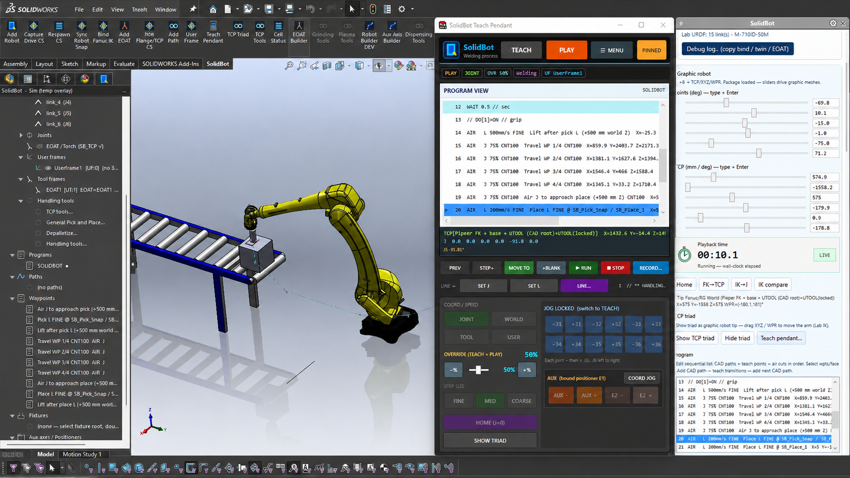 SolidBot — Material handling